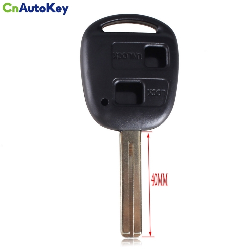 CS052002 New Replacement Housing Shell Remote Key Case Fob 2 Button For Lexus Uncut Blade TOY48 40MM