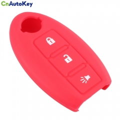 CS027013 Silicone Rubber Car Key Fob Cover Case Shell For Nissan Qashqai Skyline Juke Alissa x-trail Keyless 3 Button Remote Cover