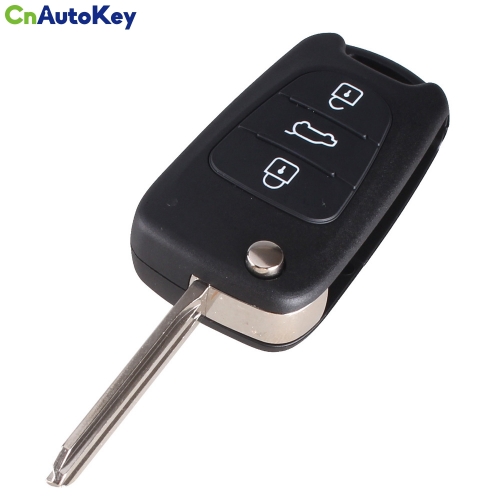 CS051003 3 Buttons Flip Folding Key Shell Case For KIA K2 K5 Sportage Cerato Rio Uncut Blade Remote Auto Accessories