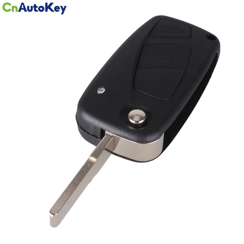 CS017005 Flip Folding Remote 3 Buttons Car Cover Key Shell For FIAT Punto Ducato Stilo Panda Idea Doblo Bravo Black