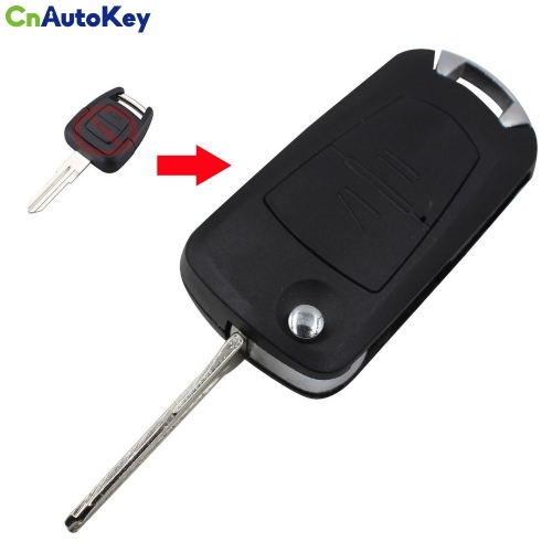 CS028015 Flip Remote Key Fob Case HU46 Blade For Vauxhall Opel Astra Vectra Zafira 2 Button