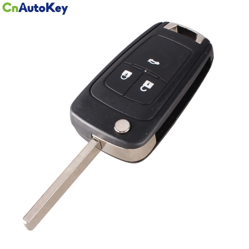 CS028017 Replacement Shell Flip Folding Remote Key Case for OPEL VAUXHALL Insignia Astra 3 Button HU100 Uncut Blade