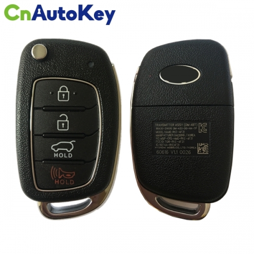 CN020042 2017 Hyundai Santa Fe Keyless Entry Remote Flip Key 433MHZ 4D60 TQ8-RKE-4F31