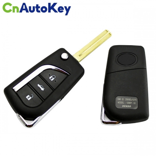 CS007032 Toyota 3 button  Flip remote key shell Toy48