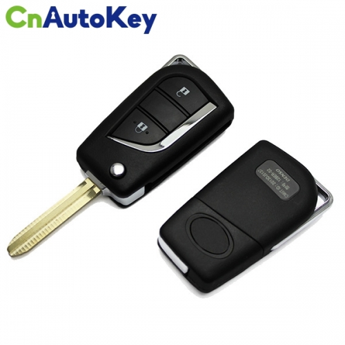 CS007030 Toyota 2 button  Flip remote key shell Toy43