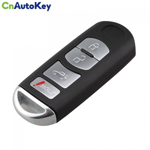 CS026008 New 4 Buttons Smart Remote Car Key Shell Case Fob for Mazda 3 5 6 CX-7 CX-9 Uncut Blade