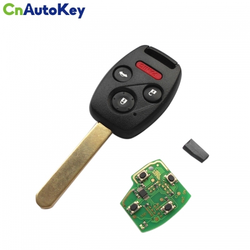 CN003031 2003-2007 Honda Remote Key 3+1 Button and Chip Separate ID46 433 MHZ Fit ACCORD FIT CIVIC ODYSSEY