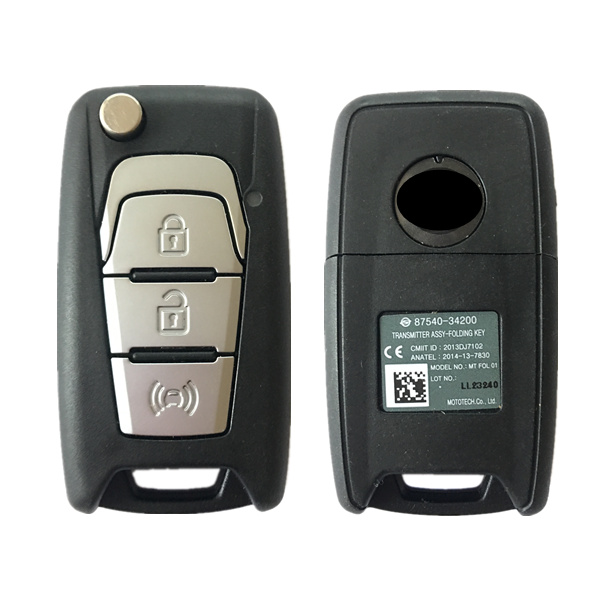 CN096004 ORIGINAL Flip Key for SsangYong 3Buttons Frequency 433 MHz 4D70 87540-34200