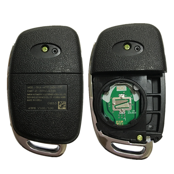 CN020056 Genuine Hyundai Remote Key OKA-421T 433MHZ 4D60 80BIT