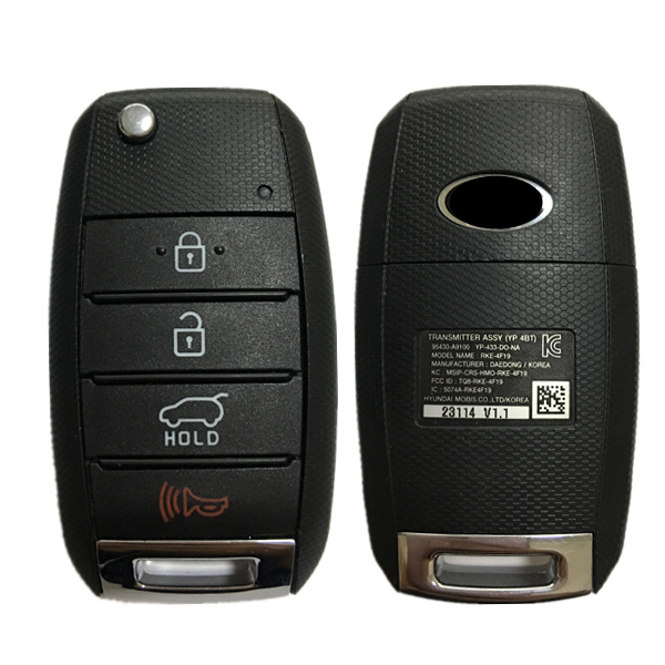 CN051019 2015+ Kia Sedona Remote Fob for Flip Out Key 433MHZ 95430 A9100 - TQ8-RKE-4F19