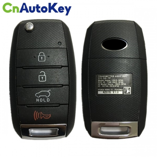 CN051017 Original 4 Button 2013-2015 Kia Sorento Flip key 315MHZ 4D60 80BIT TQ8-RKE-3F05