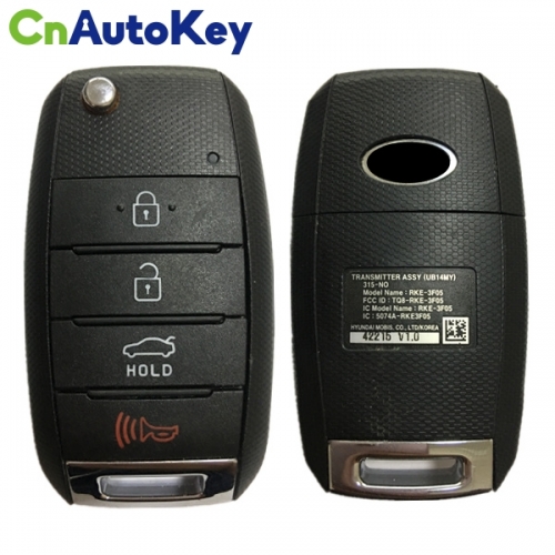 CN051021 2014 - 2015 Kia Rio Flip Key 315MHZ Fcc# TQ8-RKE-3F05 95430-1W023