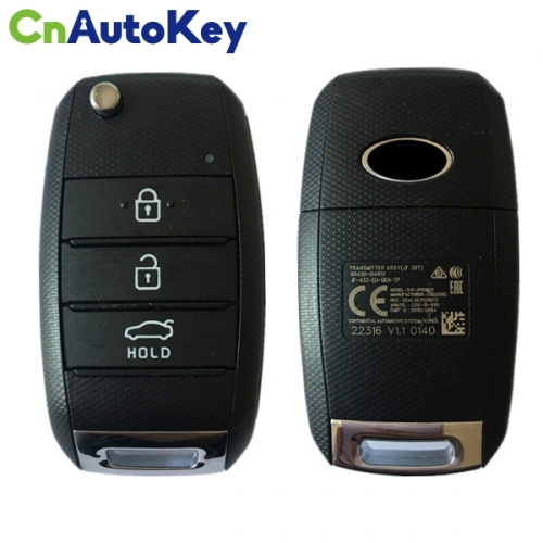 CN051026 KIA Optima Genuine Flip Key 2016 3 Button 433MHz 4D70 80BIT 95430-D4100