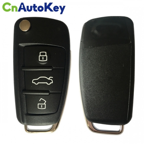 CN008042 Aftermarket Flip Key for Audi A6 Q7 3Button 8E 4F0 837 220AF 433MHZ Keyless Go
