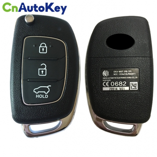 CN020078 Genuine Hyundai i20 (2012 - 2014) remote key 433MHZ 4D60 80BIT OKA-865T (PB-TP)