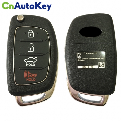 CN020079 Folding remote key 95430-3S400 / 95430-3S401 for Hyundai 2011+ YF Sonata Item Number: 111322493182
