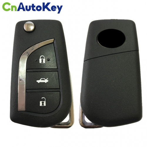 CN007112 ORIGINAL Flip Key for Toyota Aygo Avensis 3Buttons 433MHZ H CHIP Part No 89070 - 05090