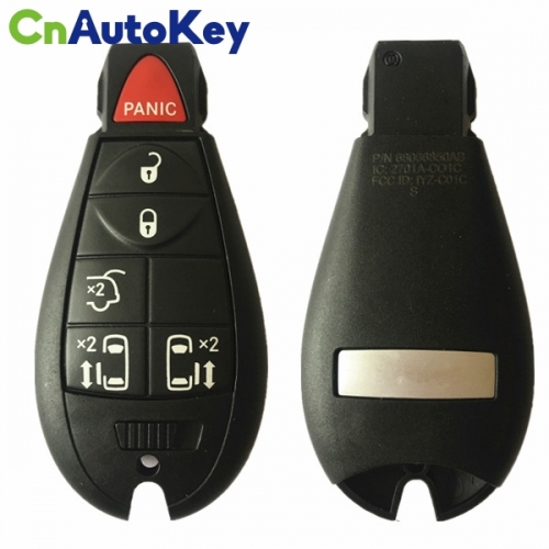 CN086016  5+1B Keyless go Chrysler Dodge Jeep Fobik Remote Keys M3N5WY783X, IYZ-C01C