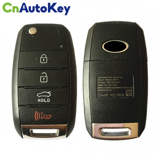 CN051052 2012—2016 Kia Forte  Flip Key Keyless Entry Remote 313.8mhz Fob Osloka-870t Oka-870t 95430-A7400