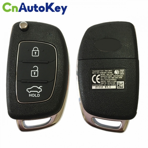 CN020094 Genuine HYUNDAI Accens, SB11 flip key remote 3 buttons 433MHZ ID46 RKE-4F08