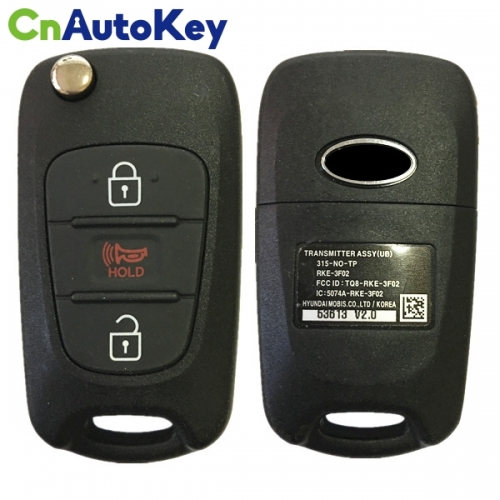 CN051003 2012-2013 KIA RIO REMOTE FLIP KEY 315MHZ 4D60 TQ8-RKE-3F02 95430-1W020