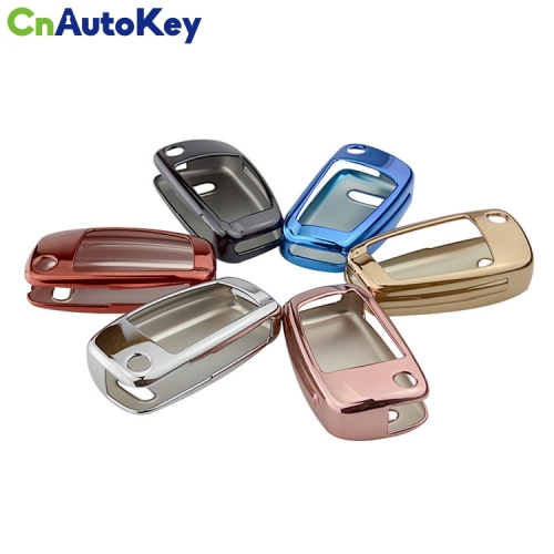 SCC008006 Car Styling Auto Key Cover Case Bag Holder Fit For Audi C6 A7 A8 R8 A1 A3 A4 A5 Q7 A6 C5 Car Covers Accessories