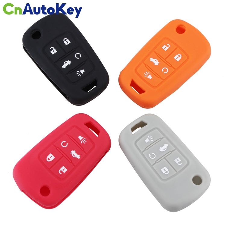 5 Buttons Remote Silicone Key Cover Case Holder Shell For Buick GMC Chevrolet