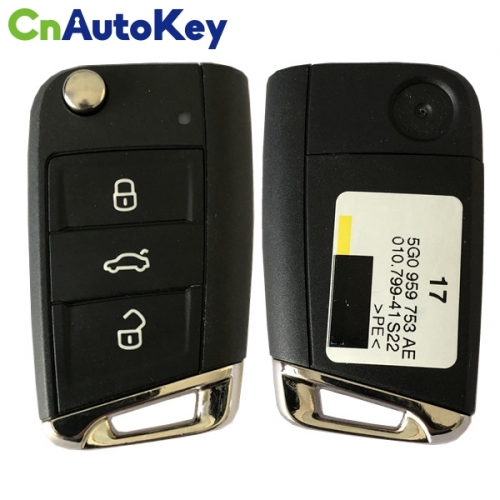 CN001088 ORIGINAL Flip Key for VW 3 Buttons  315MHz  MEGAMOS 88 AES MQB  Part No 5G0 959 752AE  KEYLESS GO