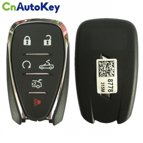 CN014056 2016 - 2018 Chevrolet Camaro Smart Key 6B 315MHZ FCC# 13518778