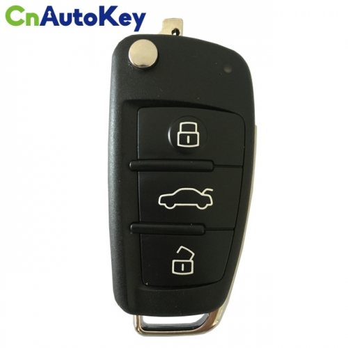 CN008076 ORIGINAL Flip Key for Audi A3 Q2 Q3 3Buttons 434MHZ megmos AES KEYLESS GO _ 81A 837 220 H