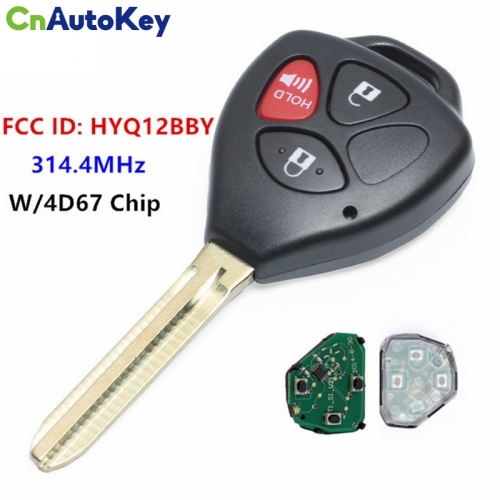 CN007010 3 Buttons Remote Key For Toyota Camry Rav4 2006-2010 315Mhz For Toyota HYQ12BBY Original key G Chip