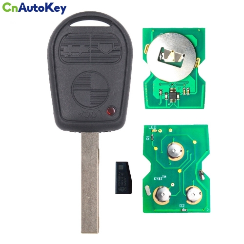 CN006001 EWS Remote Key - 3 Button & 315MHz & & HU92 Blade - FOB for BMW 3 5 7 X5 X3 Z4 E38 E39 E46