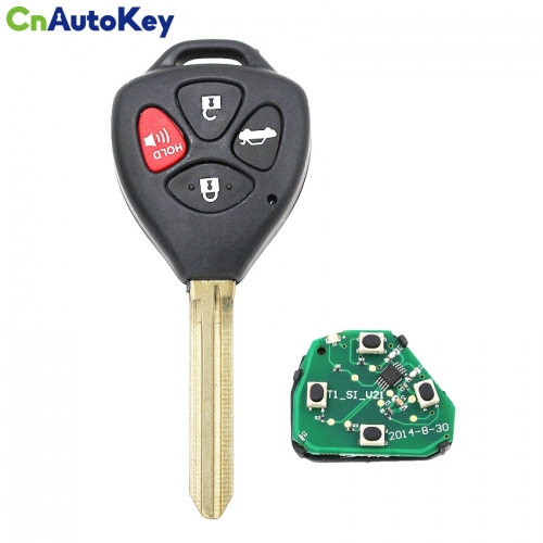 CN007049 Toyota Hilux 4button Remote Key(Austrilia) 433Mhz. 67chip