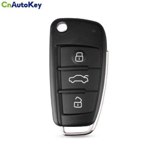 CS008003 3 Button Folding Flip Remote Key Shell Case Fob For Audi A2 A3 A4 A6 A6L A8 TT New