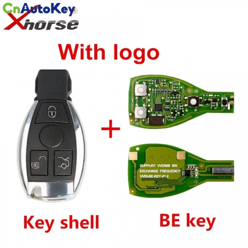 CN002052 XHORSE VVDI BE Key Pro For Benz V1.5 PCB Remote Key Chip Improved Version Smart Key Shell No Logo