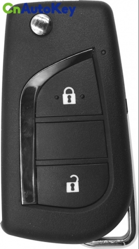 XNTO01EN Wireless Remote Key Toyota Flip 2 Buttons Folding English 10pcs/lot