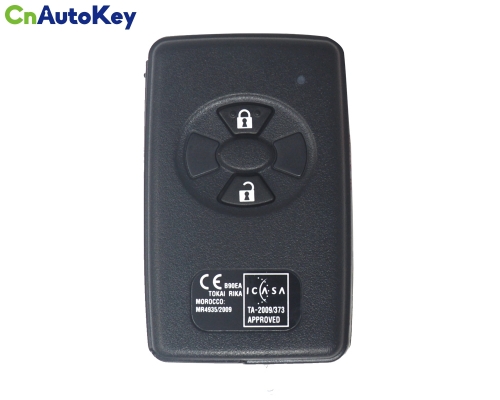 CN007199 Toyota Rav4 2006+ Smart Key, 2Buttons, B90EA P1 98 4D-67, 433MHz ASK 89904-12170 Keyless Go 61A544-0010