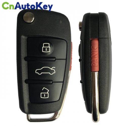 CN008083  2013-2017 Audi A3 Q2L Q3 / 4-Button Flip Key Keyless go / PN: 81A 837 220J / NBGFS12P71 - MQB