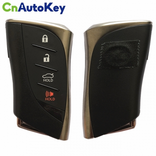 CN052042 Smart Key for Lexus LS 500 2018+/ Buttons:3+1 / Frequency:434MHz / Transponder:Texas Crypto/ 128-bit/ AES / First Page: AA / Blade signature: