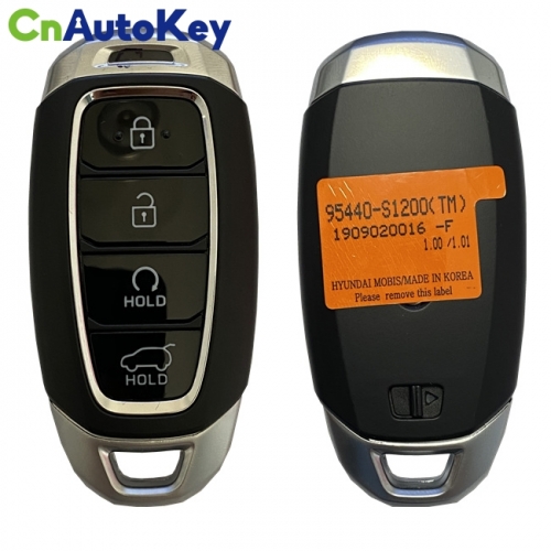 CN020165 Genuine Hyundai Santa Fe 2018+ Smart Key, 4Buttons, TQ8-FOB-4F19, 433MHz 95440-S1200 Keyless Go