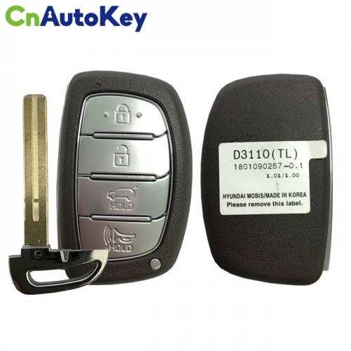 CN020135 For Hyundai Tucson 2018 Genuine Smart Remote Key 4 Buttons 433MHz HITAG 3 Transponder 95440-D3110