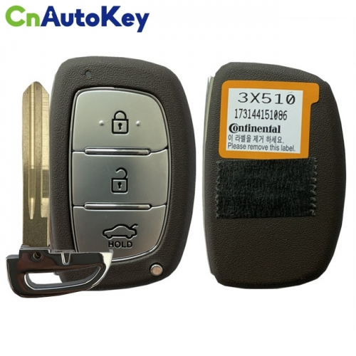 CN020001 For Hyundai Elantra 2014+ Smart Key, 3Buttons, DVI-MDFGE03 PCF7952A, 433MHz 95440-3X510 Keyless Go