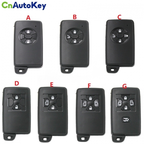 CS007089 Replacement Shell 2 3 4 5 Button Smart Remote Key Fob for TOYOTA RAV4 Vitz Ractis Car Key Blank Case