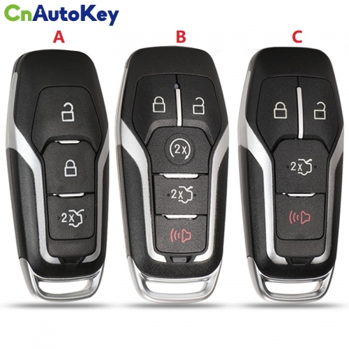 CS018034 3 4 5 Buttons Remote Smart Car Key Case Shell For Ford Mustang Edge Explorer Fusion Kuka Mondeo Entry Fob Uncut Blade