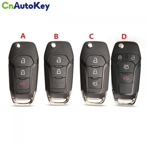 CS018032 2 3 4 Buttons Flip Folding Remote Car Key Shell Case for Ford Fusion Edge Explorer 2013-2015 HU101 blade