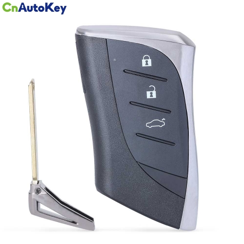 CS052015 Smart Prox Remote Car Key Shell Case Cover 3   Buttons for Lexus ES300h ES350 ES200 ES260 LS350 LS500h - No Logo