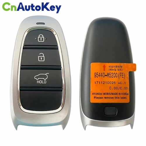 CN020183 ORIGINAL Smart Key for Hyundai Buttons:3 / Frequency:433MHz / Transponder:HITAG 3/128-bit AES/ID47 Honda / Blade signature:HY22 / Part No:954