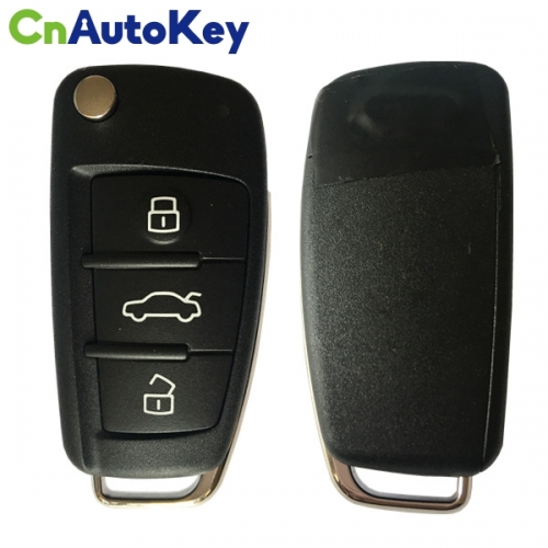 CN008073  Audi A1, S1, Q3 2010+ Flip Remote, 3Buttons 48 MEGAMOS-TP25, 434MHz 8X0 837 220  Keyless GO