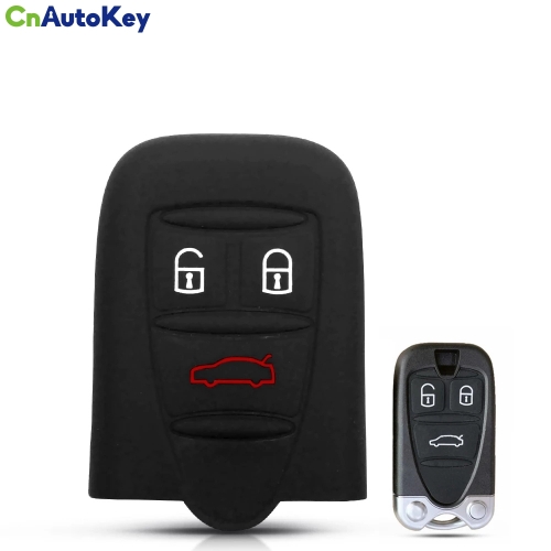 CS092012   10x For Alfa Romeo Brera 159 GT 946 Spider 156 Q4 Auto Remote Fob Cover 3 Button Silicone Car Key Case