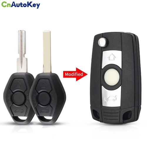 CS006047    20pcs Remote Car Key Shell Case For BMW 1 3 5 6 7 Series E53 E81 E46 E63 E64 E83 X3 X5 Z3 Z4 Flip Uncut Blade 3 Buttons